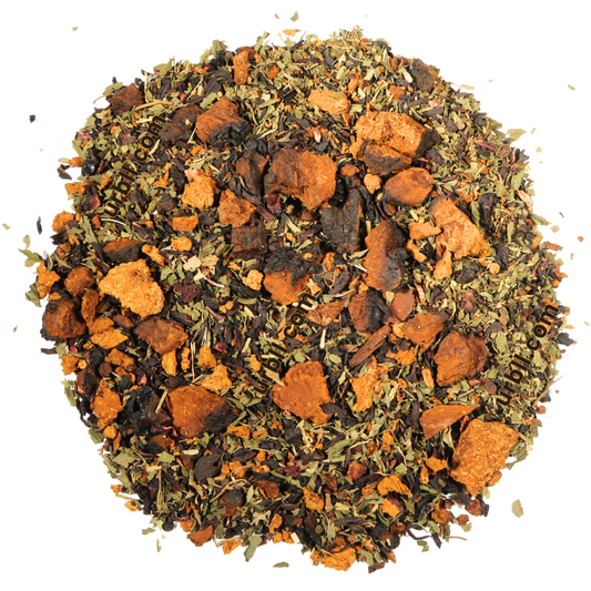 Chaga + Hibiscus Mint • Herbal Mushroom Tea Blend