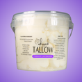 Load image into Gallery viewer, Container of whipped tallow labeled 'Whipped Tallow' with a purple background