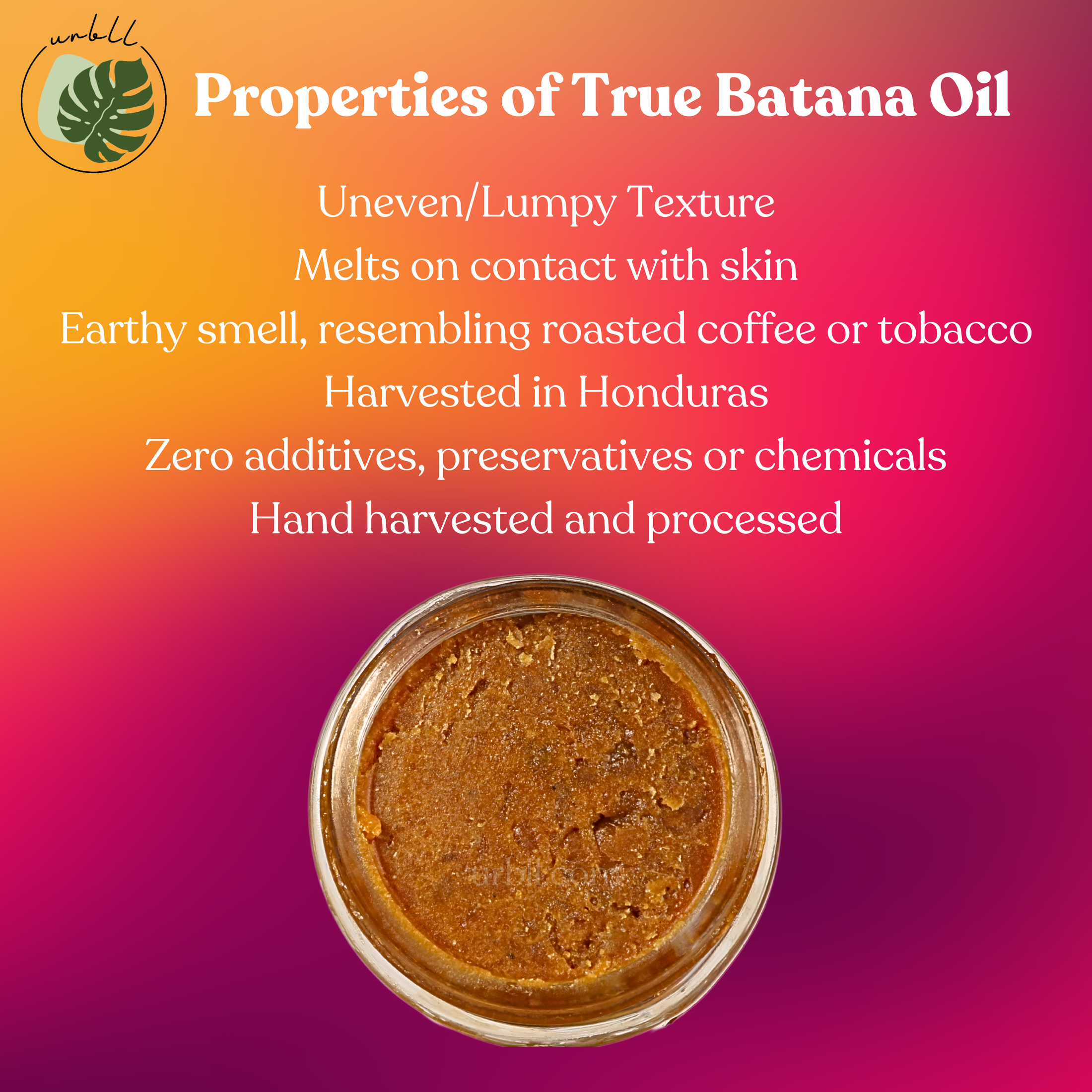 100% Pure Raw "Virgin" Batana Oil for Radiant Hair & Skin