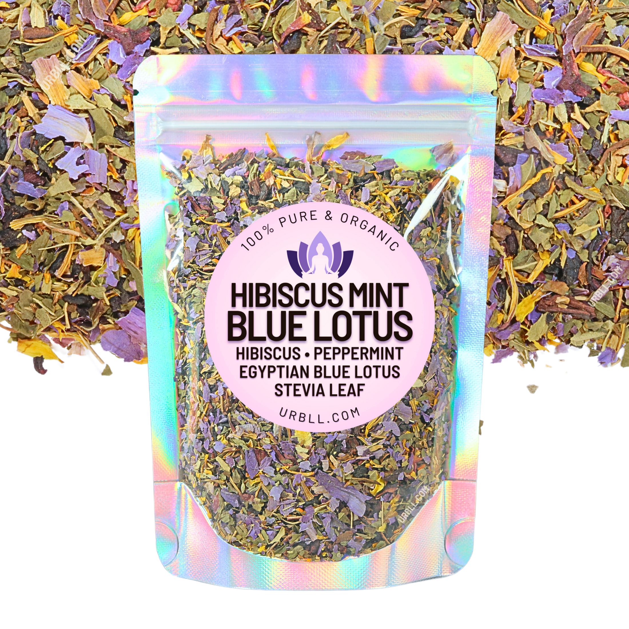 Enhanced Blue Lotus Variety Sampler Box • 7 Organic Egyptian Blue Lotus Herbal Blends