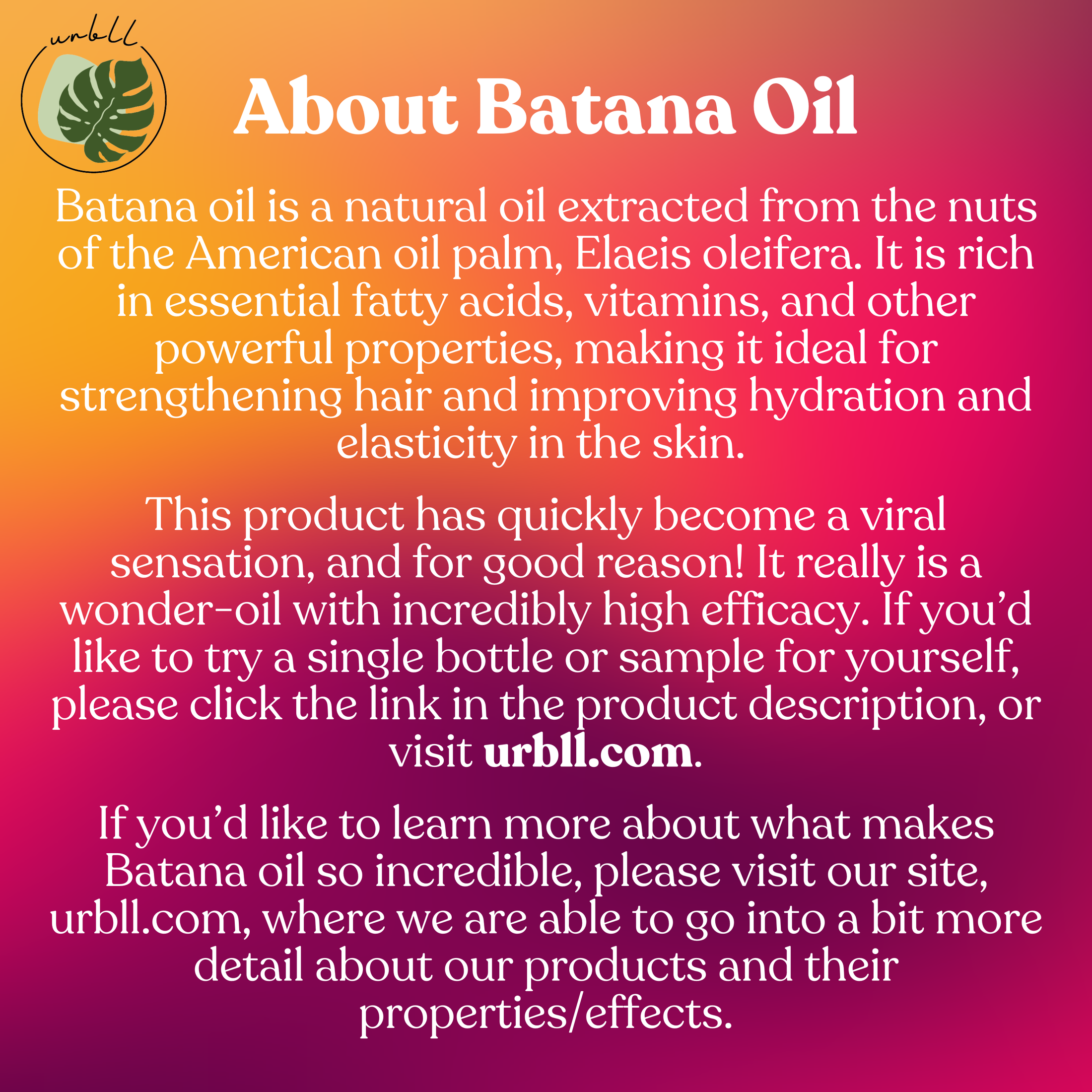 100% Pure Raw "Virgin" Batana Oil for Radiant Hair & Skin