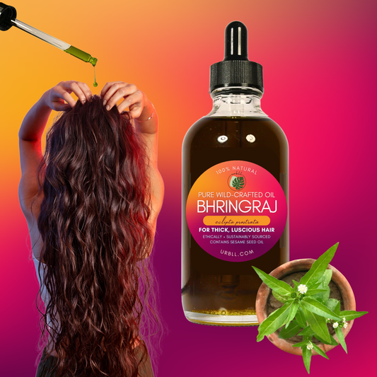 Bhringraj Oil for Thick, Luscious Hair • Wild-Harvested