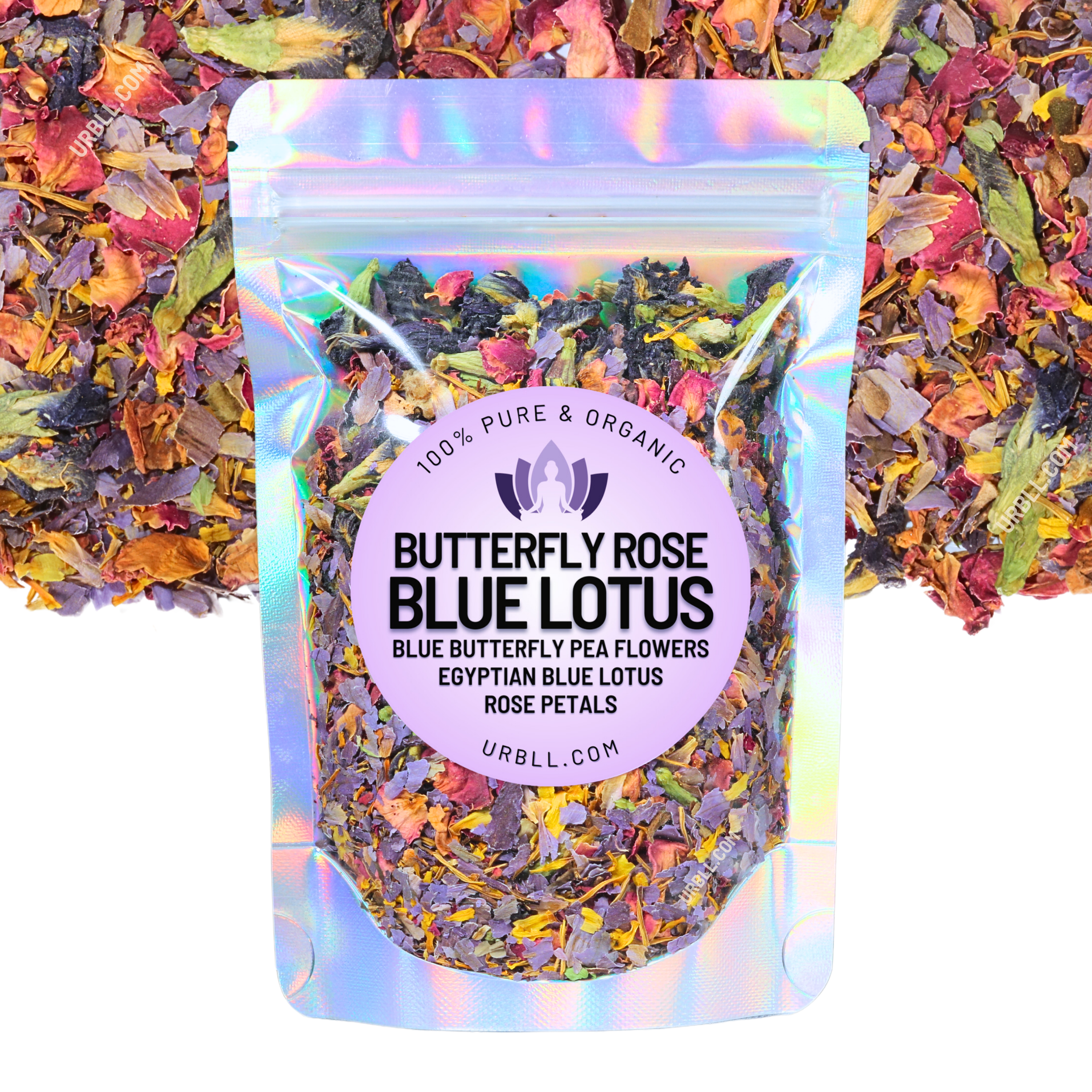 Enhanced Blue Lotus Variety Sampler Box • 7 Organic Egyptian Blue Lotus Herbal Blends