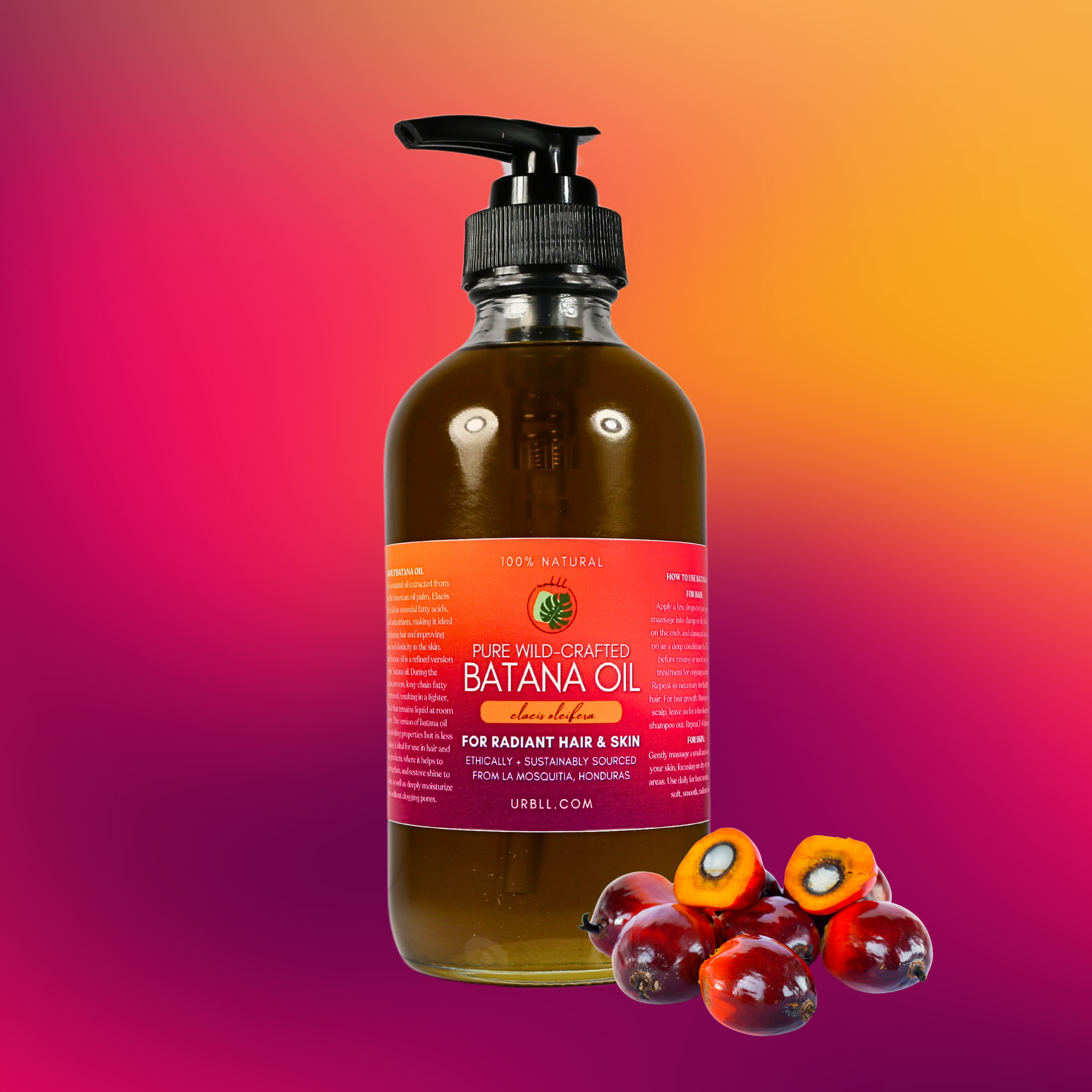 100% Pure Batana Oil • Fractionated, Wild-Harvested, Non-GMO