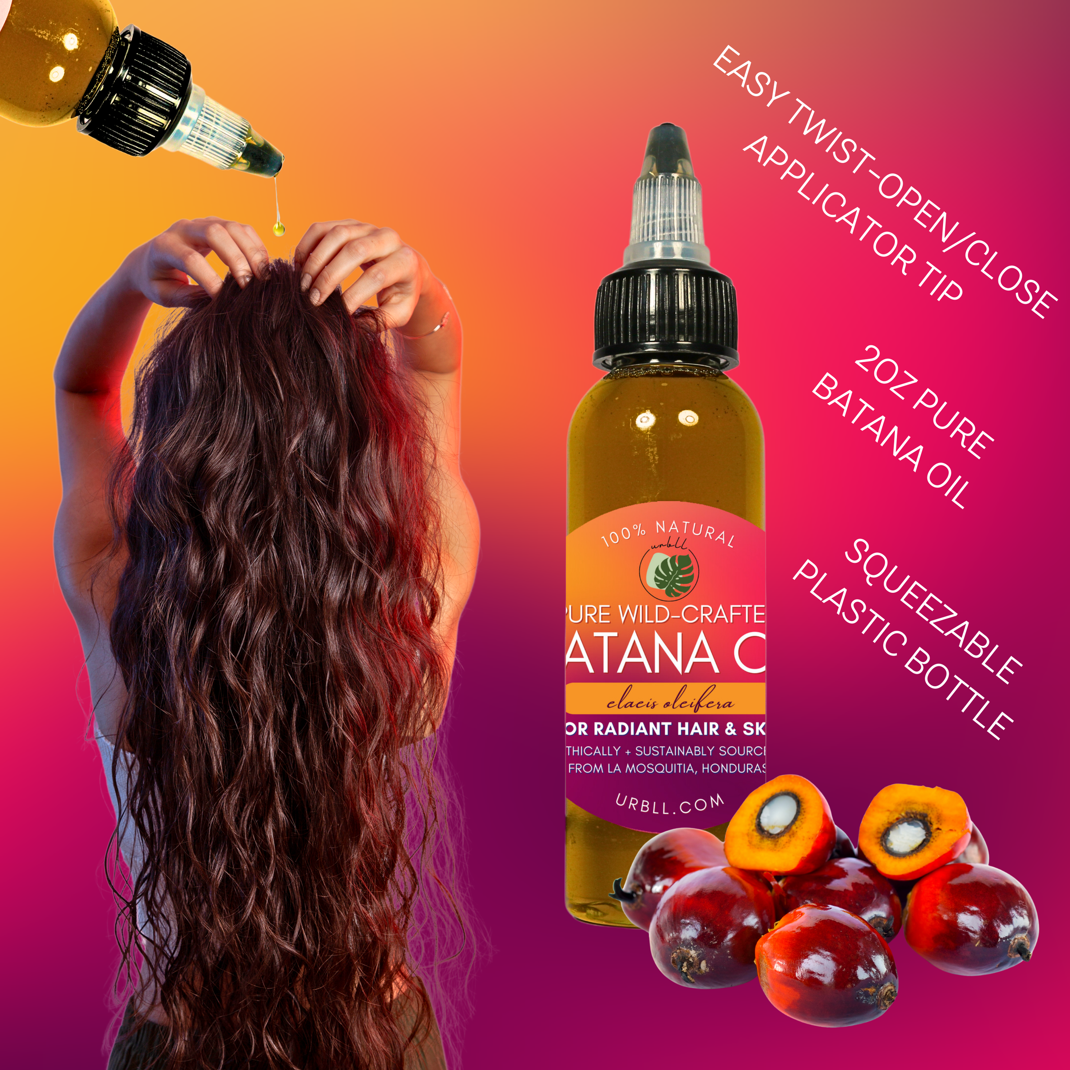 Pure Batana Oil • 2oz Twist-Top Bottle