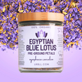 Load image into Gallery viewer, Egyptian Blue Lotus Pre-Ground in Glass Jar
