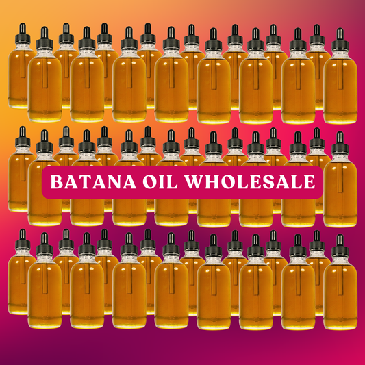 WHITE LABEL WHOLESALE Batana Oil from Honduras • 4oz Glass Dropper Bottles with Shrink-Seal • Ready to Label