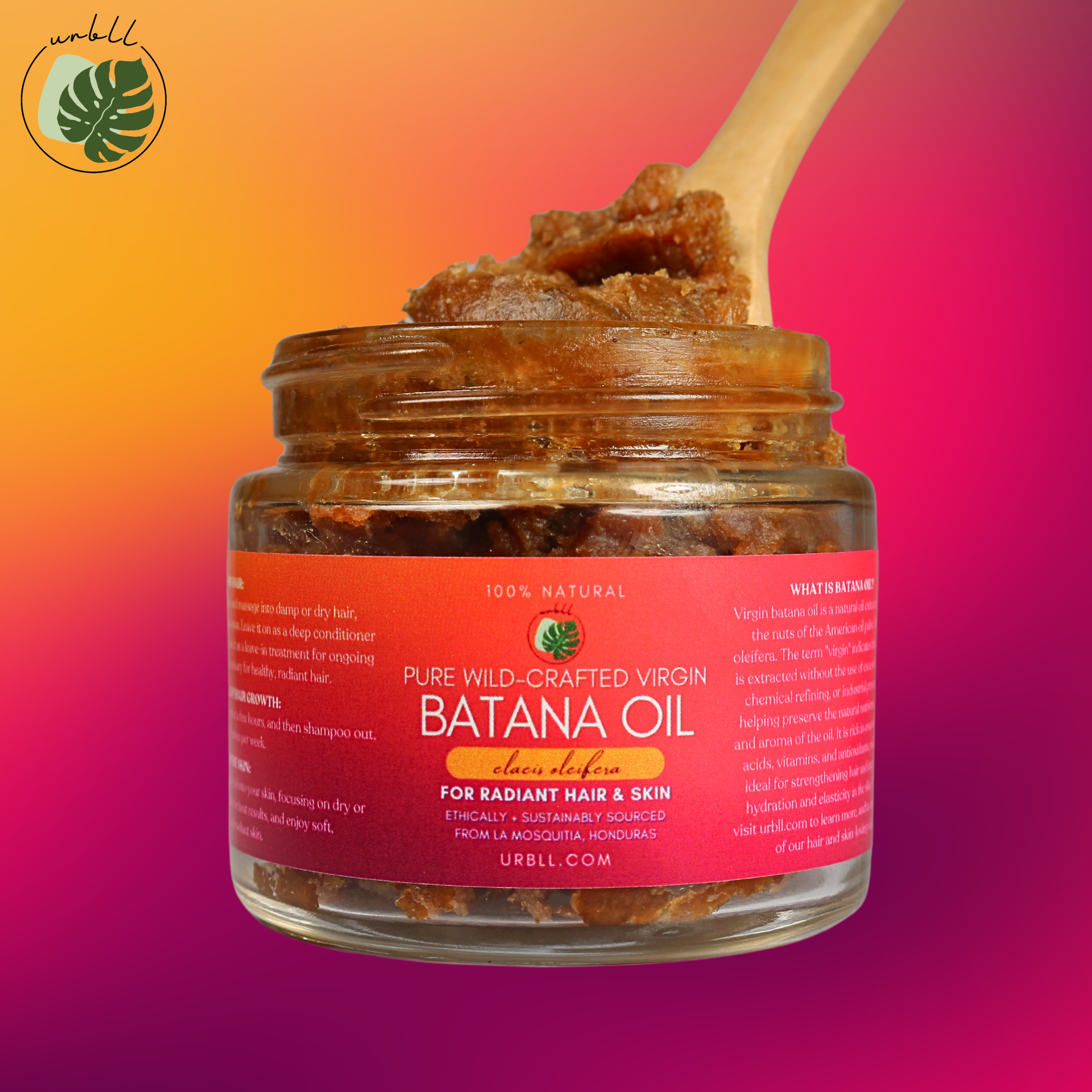 100% Pure Raw "Virgin" Batana Oil for Radiant Hair & Skin