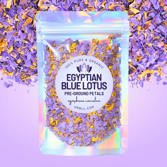 Egyptian Blue Lotus Pre-Ground Petals