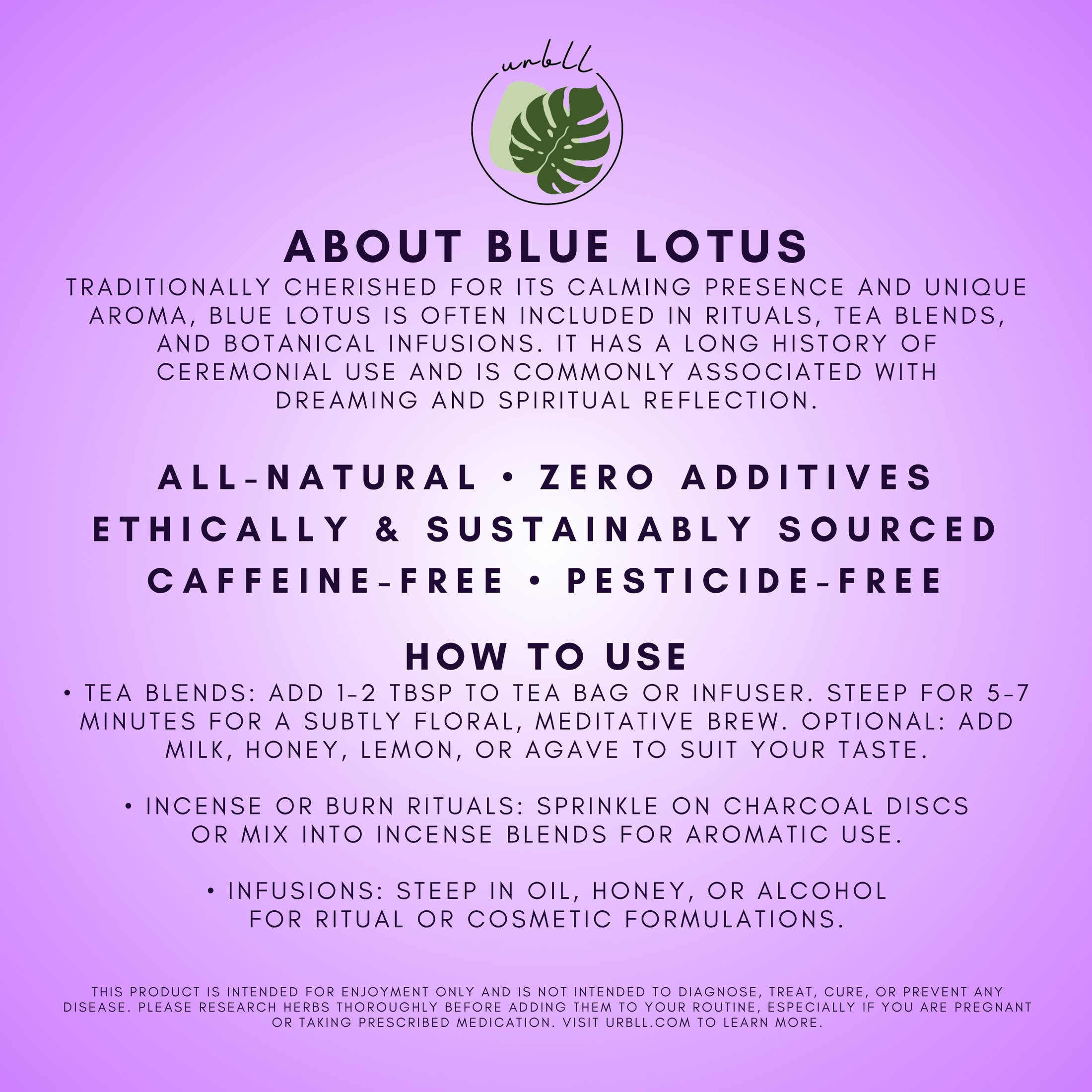 Egyptian Blue Lotus • Petals