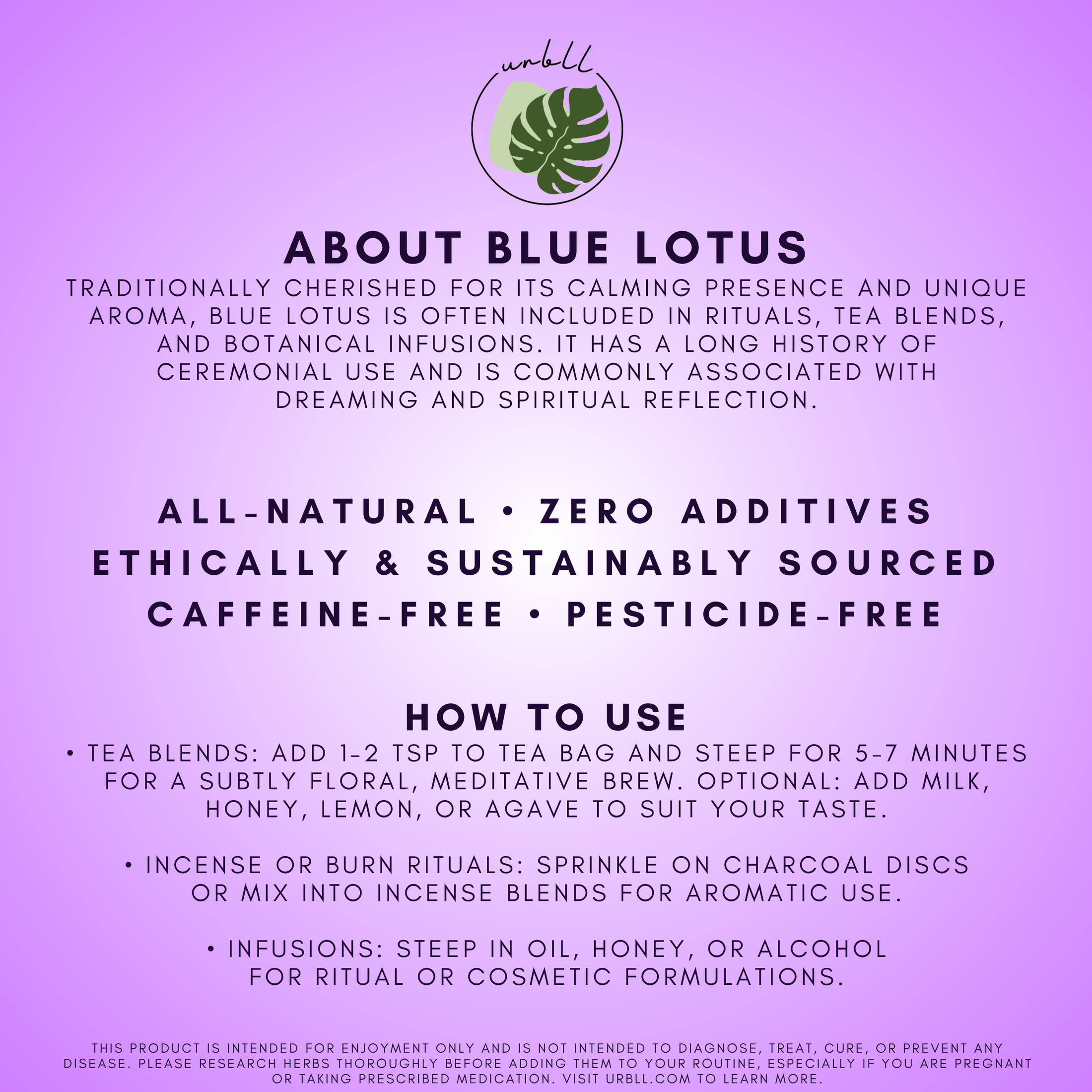 Egyptian Blue Lotus • Pre-Ground
