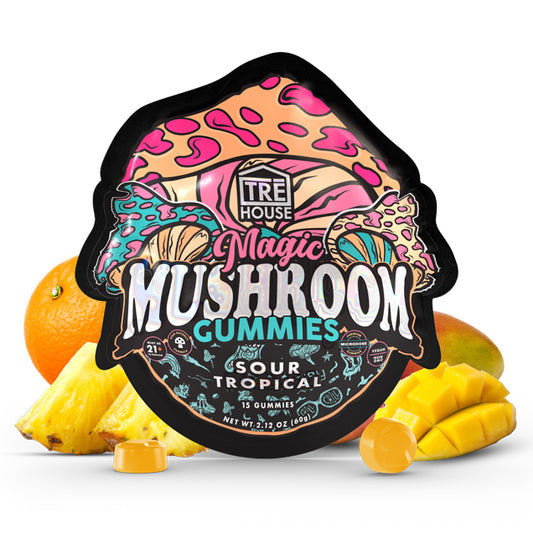 TRĒ HOUSE Sour Tropical Magic Mushroom Gummies