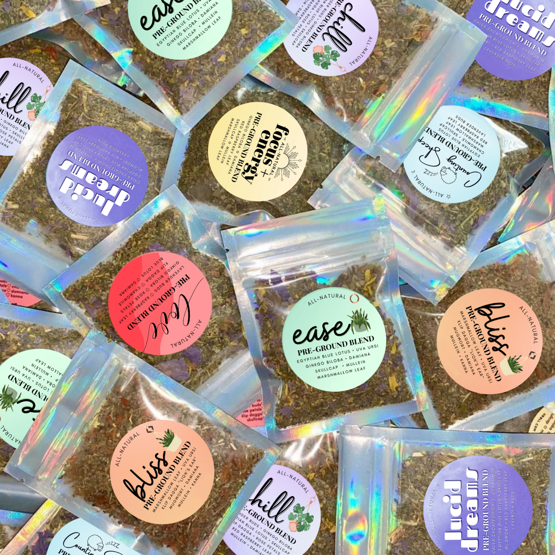 Pre-Ground Sampler • 7 All-Natural Botanical Blends