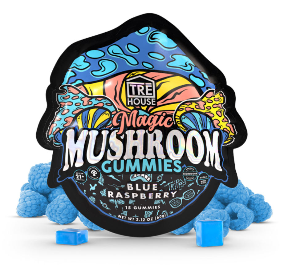 TRĒ HOUSE Blue Raspberry Mushroom Gummies