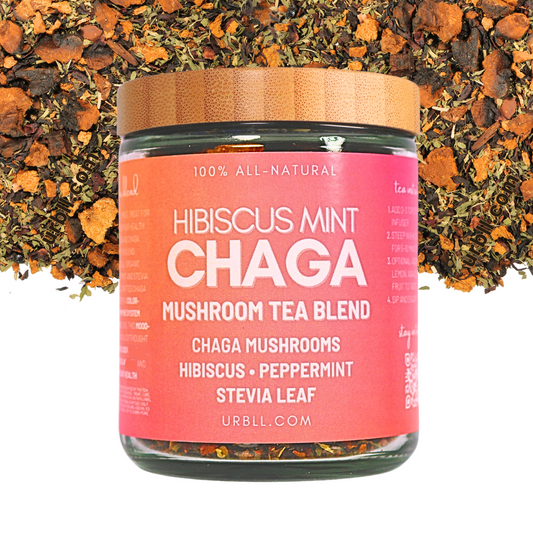 Chaga + Hibiscus Mint • Superfood Tea