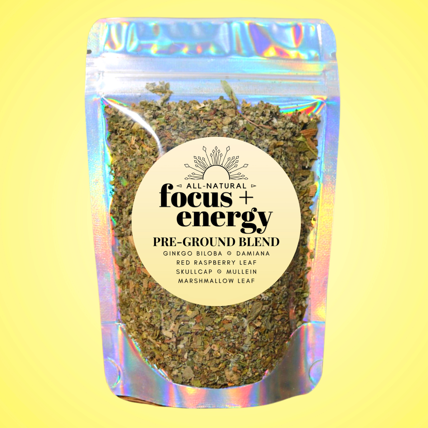 Focus + Energy Pre-Ground Herbal Blend