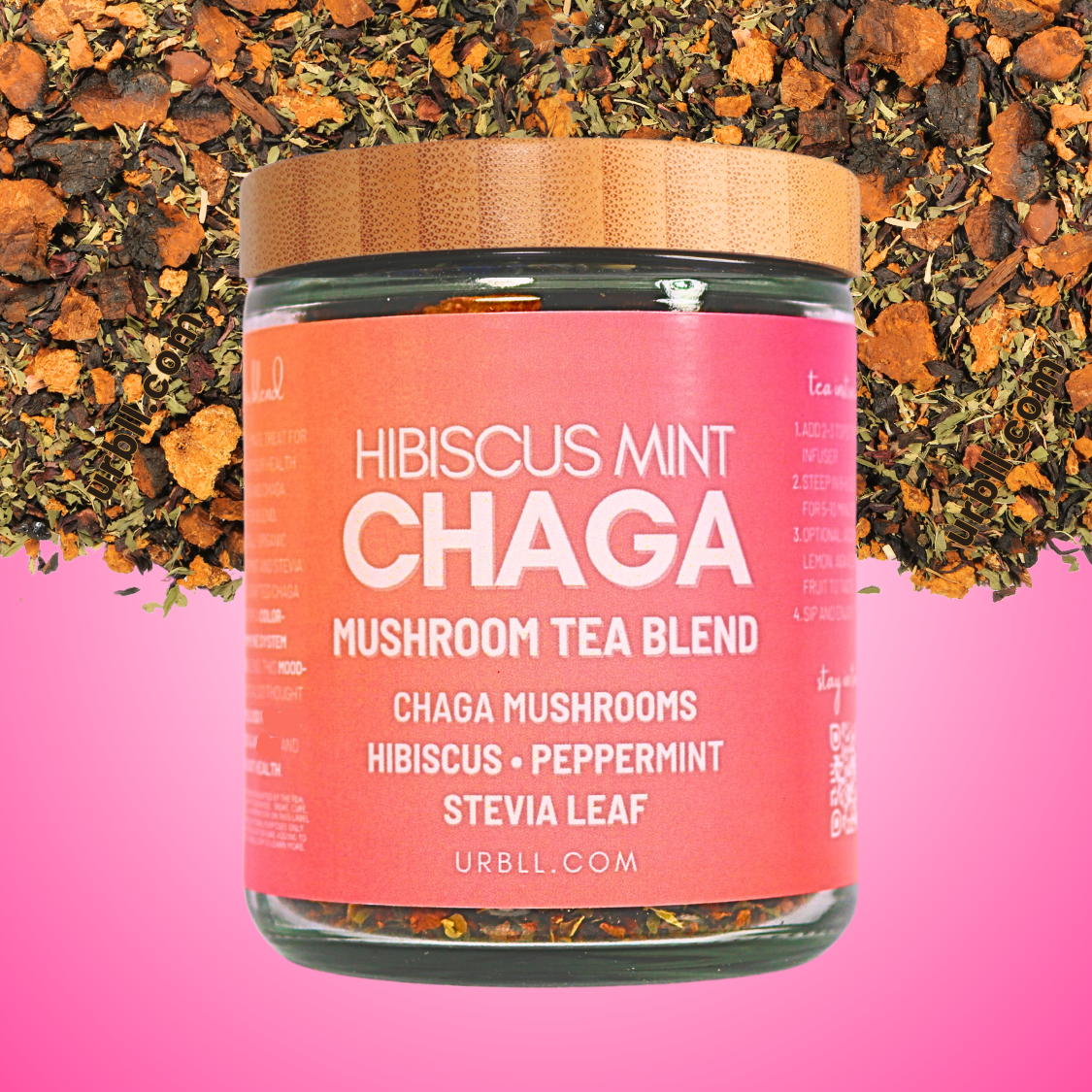 Chaga + Hibiscus Mint