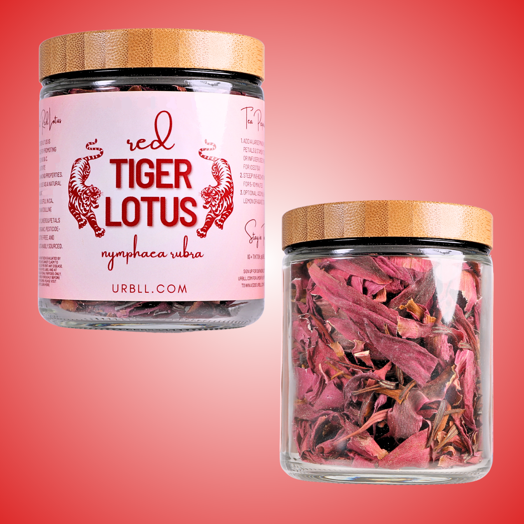 Red Lotus • Whole Flowers